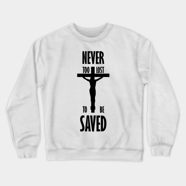 Religious Cross Design Crewneck Sweatshirt by TaylorDavidDesigns